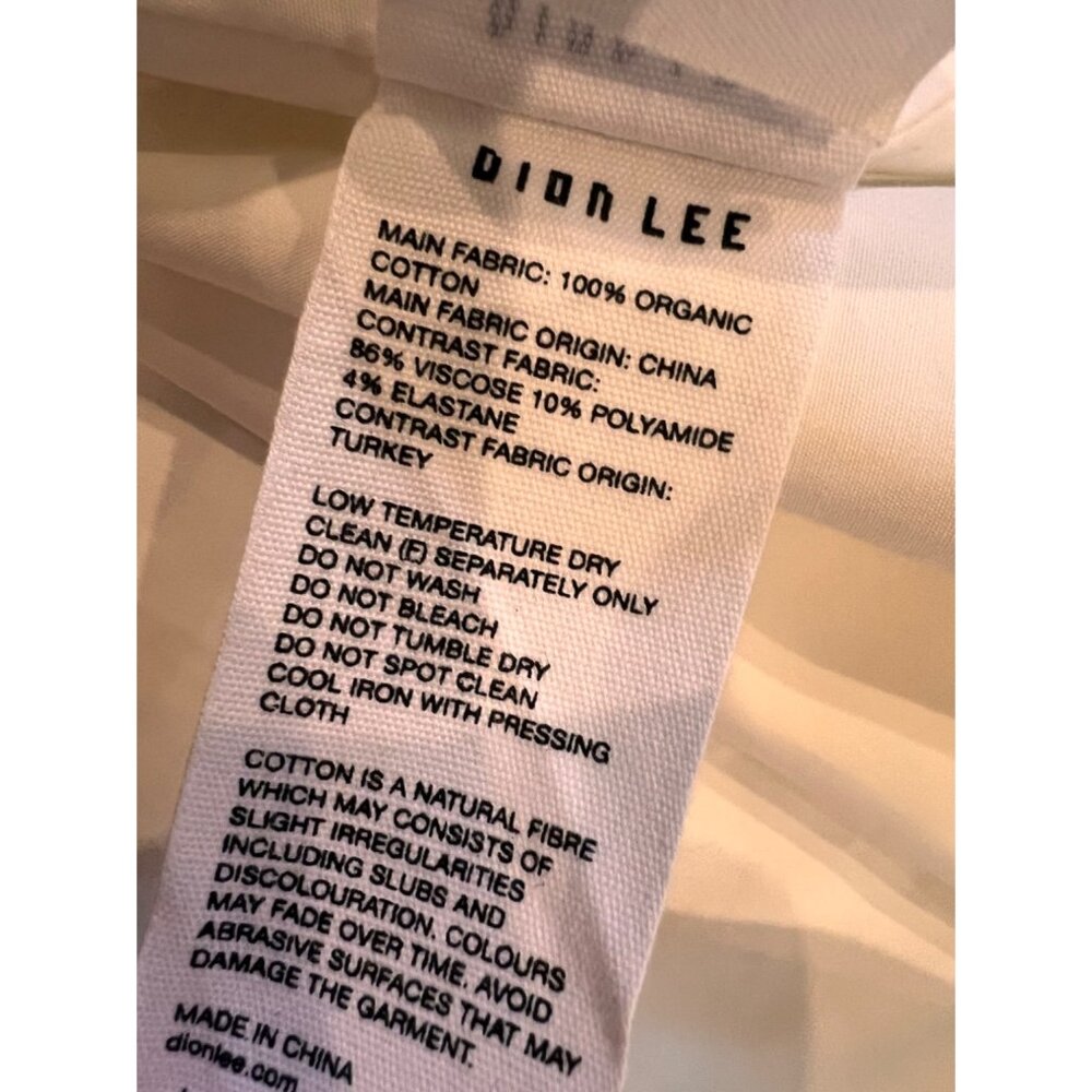 Dion Lee Hook mini white shirt dress Size US 2 - Picture 10 of 11